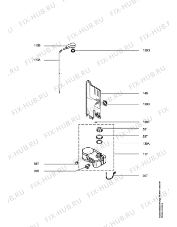 Схема №3 FAV43070VI с изображением Блок управления для посудомойки Aeg 973911235148005